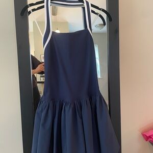 Navy Blue Tennis Dress with halter strap